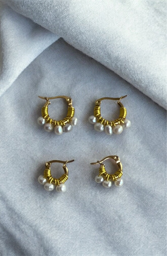 Cerchietti perla di fiume