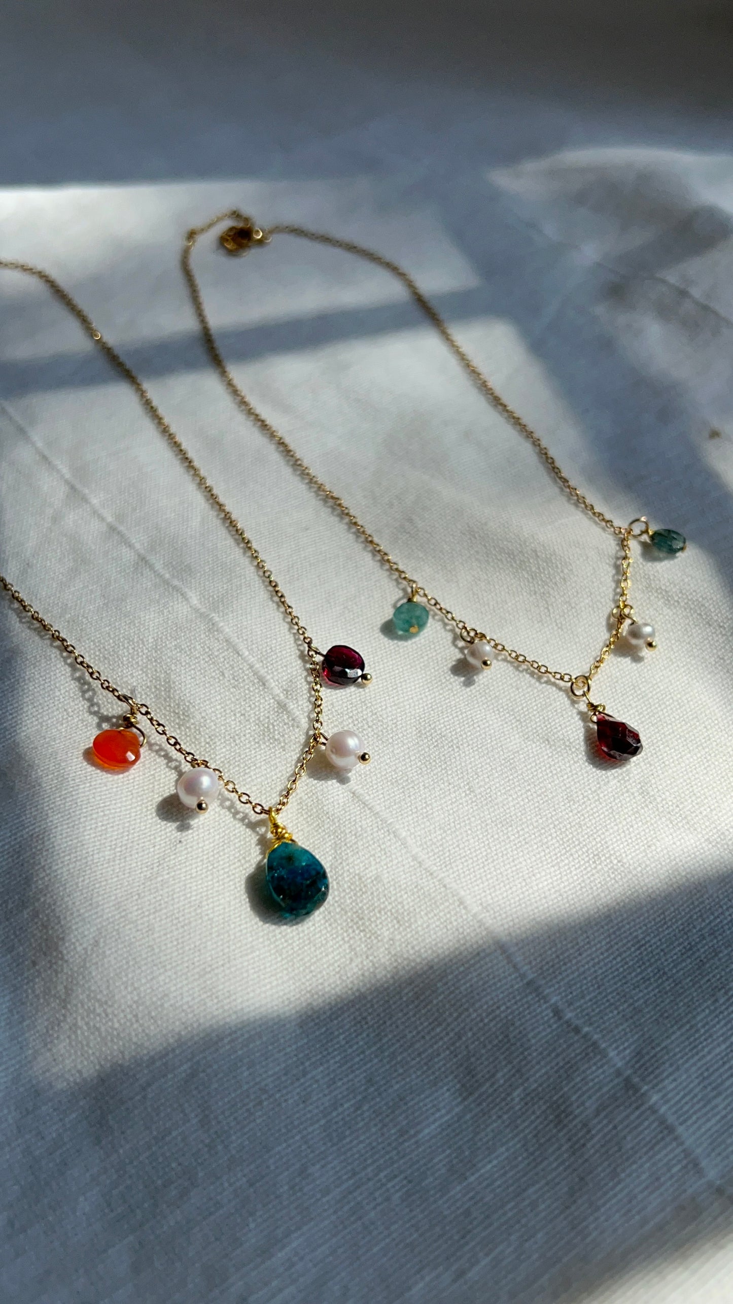 Collana Girocollo pietre pendenti