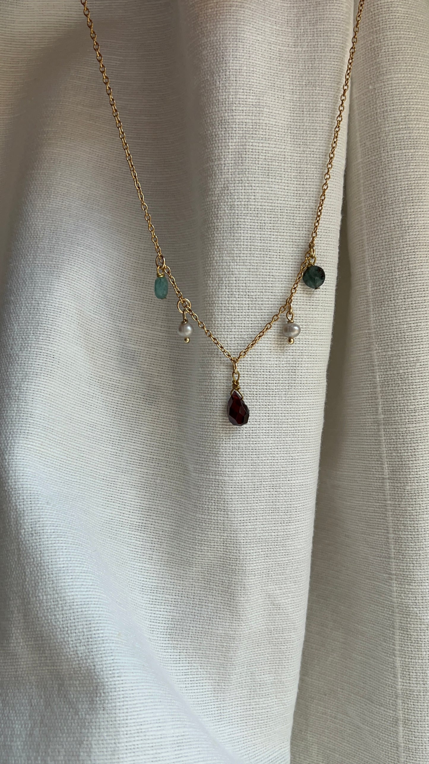 Collana Girocollo pietre pendenti