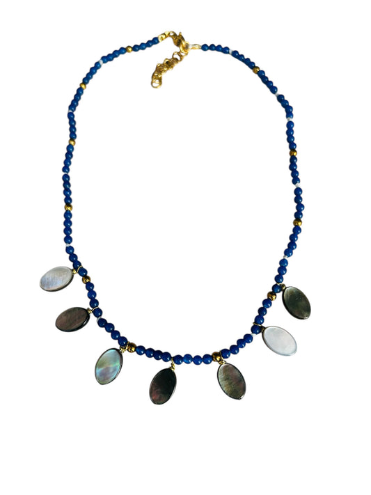 Giada blu e madreperla