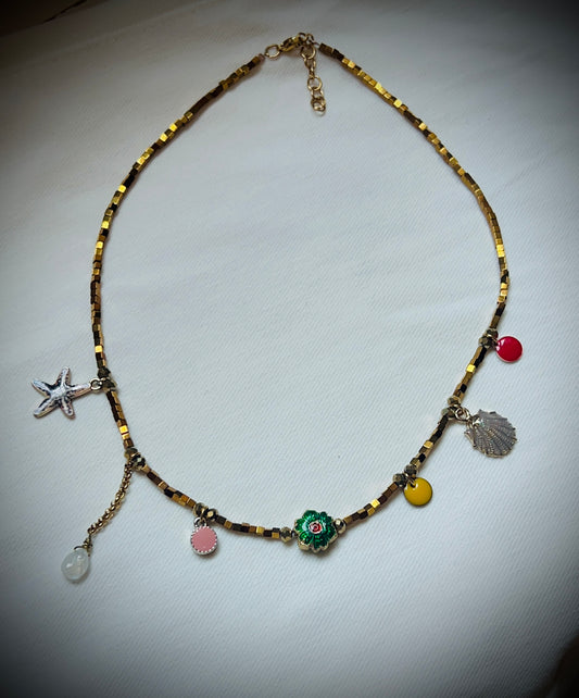 collana ematite ciondoli