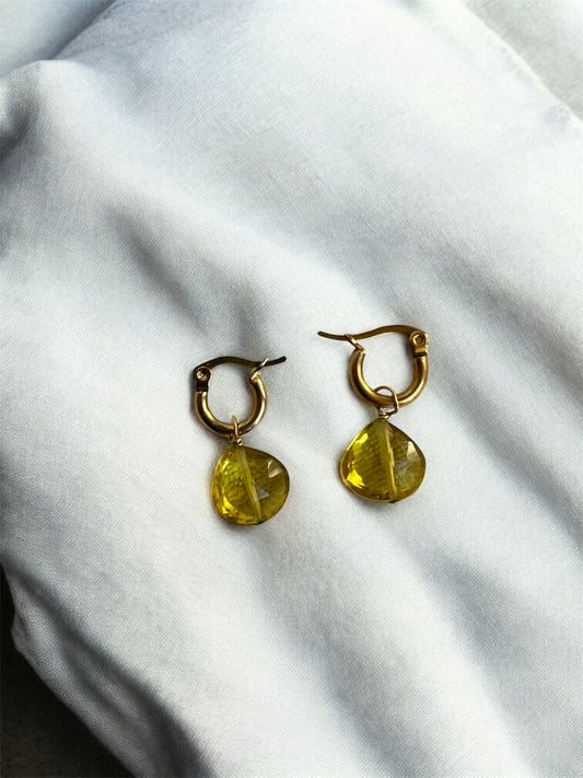 Cerchietti zircone giallo