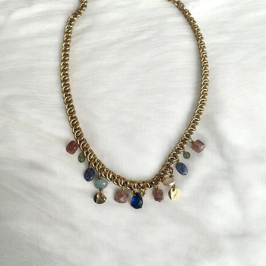 Collana ciondoli ottone