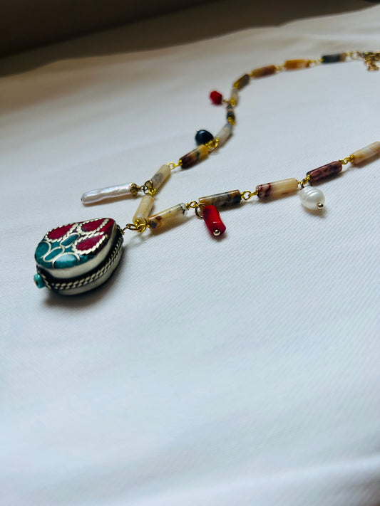 Collana goccia india