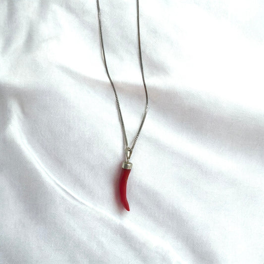 Corno corallo in argento925