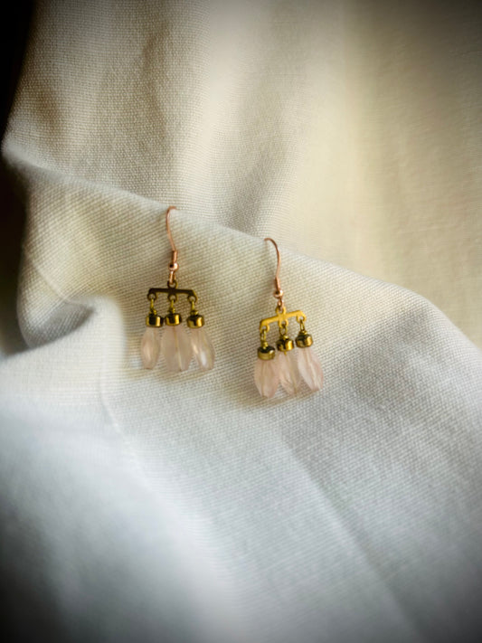 Chandelier Quarzo rosa