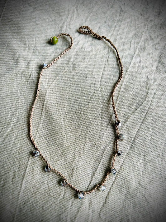 Collana crochet swarovski