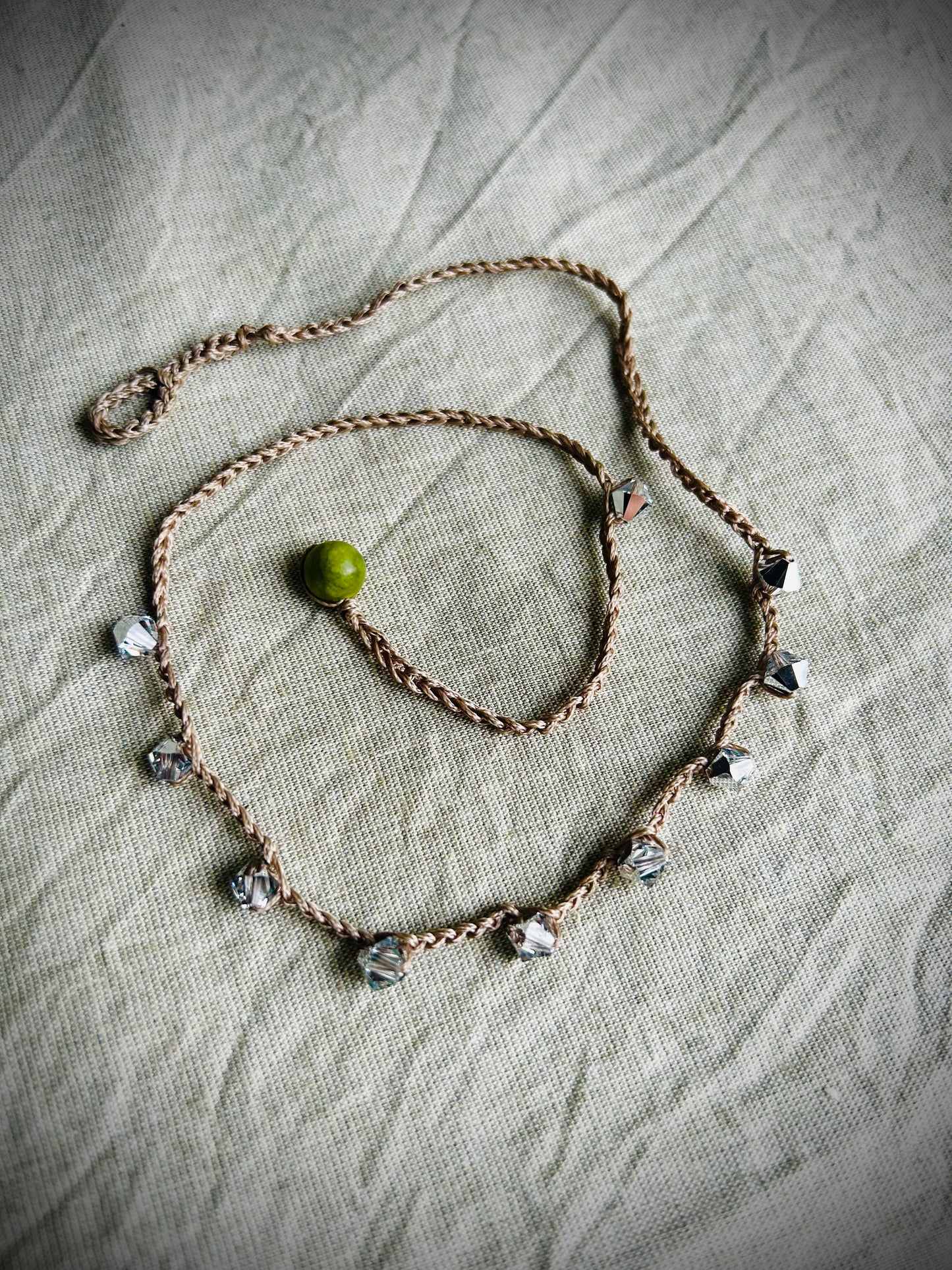 Collana crochet swarovski